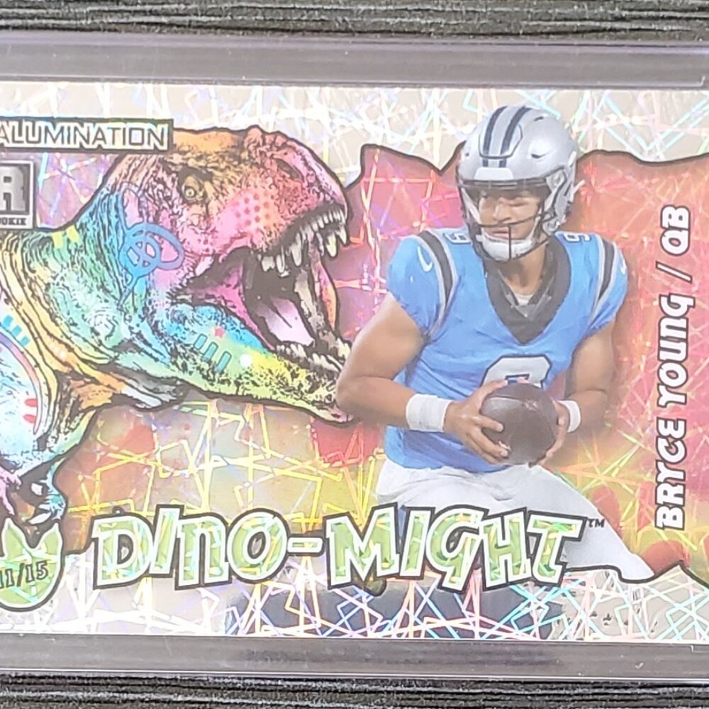 Bryce Young 2023 Wild Card Alumination  Dino-Might RC #AD-BY Rookie Panthers /15